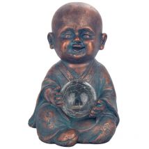 Signes Grimalt - Figure de figurines de Bouddha Figure Monk Buddas Gray 15x15x22cm 30069
