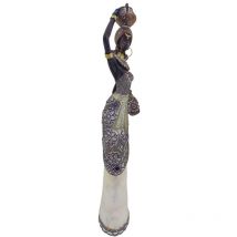Signes Grimalt - Figure de figure africaine Figure africaine Éléphants africains et bruns 7x10x41cm 28734