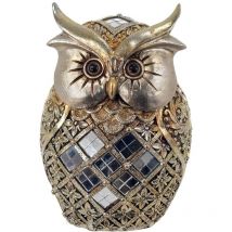 Le Monde Des Animaux - Signes Grimalt Figure di figura del gufo Buhos Buos Goldo 8x11x16cm 24279