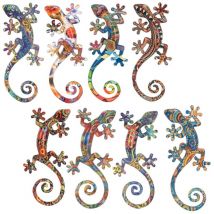 Figures de figure animale Lézards s 8 différents animaux multicolores 8U 8x17x3cm 17544 - Signes Grimalt