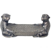 Signes Grimalt - Figures de figure animale Silver Animal Monkeys 15x33x15cm 17929