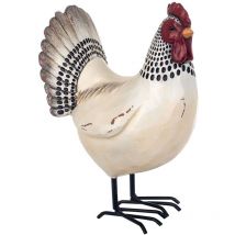 Signes Grimalt Figures de figure animale Gallo Animal Blanco 12x17x23cm 24004