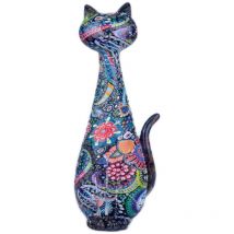 Signes Grimalt Figures de figure de chat Animaux noirs Cat 6x8x21cm 25433