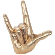 Handfigur Figuren Handfigur mit mehreren goldenen Fingern 23x9x20cm 25101 - Signes Grimalt