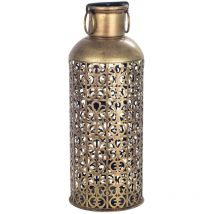 Signes Grimalt - Petit vase ethnique en étain doré