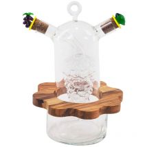 Kochessig Vinegrera 2 verwendet b/glas transparente Utensilien 12x12x20cm 813 - Signes Grimalt