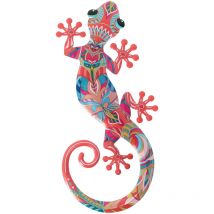 Signes Grimalt - Lagarto Jardin Figurine Lézard Rose - 30x14x1cm