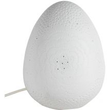 Lampade a lampada Lampada da tavolo bianco - 27x21x21cm - Signes Grimalt