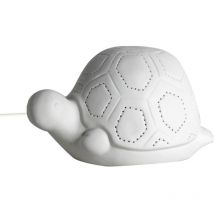 Böhmische Schildkrötenlampe aus weißem Porzellan