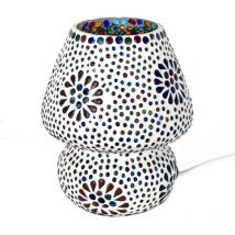Signes Grimalt - Lampes à lampes à champignon marocaines Lampe de bureau blanc - 18x13x13cm