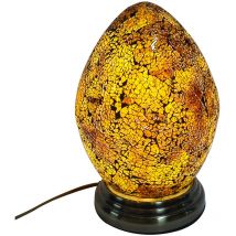Signes Grimalt - Lampes de lampes à la lampe Lampe de bureau jaune - 27x20x20cm