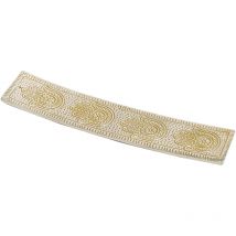 Plaque allongée Fatima complète Natura Plat blanc - 1x23x5cm - Signes Grimalt