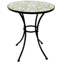 Décoration de table en céramique à motif de citrons, pour la maison et le jardin