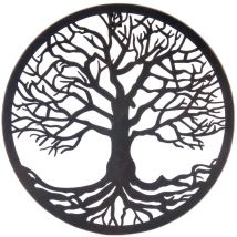 Signes Grimalt Metall -Ornamentwand auftragen Wandwandmacht Schwarze Metall Applizes 1x30x30cm 28778