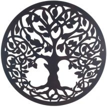 Le Monde Des Animaux - Signes Grimalt Metall -Ornamentwand auftragen Wandwandmacht Schwarze Metall Applizes 1x50x50cm 22819