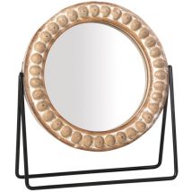 Signes Grimalt - Mirror Mirrors Miroir brun rond - 23x20x7cm