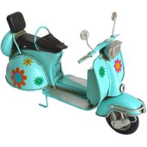 Moto Scooter Vintage en Métal, Modèle Collector, Cadeau Original pour Amateurs de Véhicules, Décoration Rétro