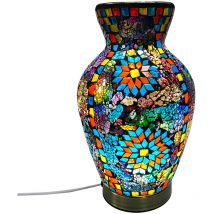 Signes Grimalt - Mosaic Jarrón Lamp Lampas Lampe de table multicolore - 25x17x17cm