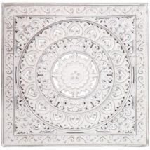 Signes Grimalt - Mur de la plaque en bois en bois Plaques en bois blanc mural mosaïque 40x2x40cm 26903