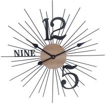 Signes Grimalt Mur Corloge Adorno Montres noires montres noires 60x4x60cm 26968