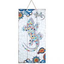 Signes Grimalt - Mur de la plaque en bois en bois Plaque murale Lagart Plaques de bois multicolore 2x30x60cm 21810