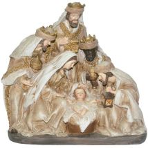 Crèche de Noël Décorative Résine 25x11x26 cm