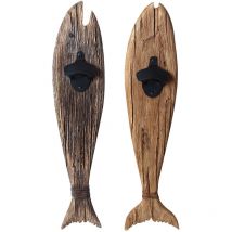 Open Botellas Kitchen Openbotellas Fish 2 unités Open Brun marron 4x11x46cm 30118 - Signes Grimalt