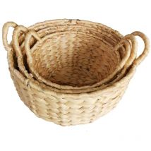 Signes Grimalt - Panier de décoration Paniers 3 paniers marron 32x32x16cm 27528