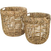 Signes Grimalt - Panier de décoration Paniers 2 paniers marron 42x42x43cm 27164