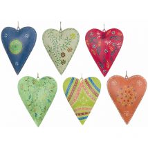 Signes Grimalt - Pendent de décoration Set Coeurs 6 Unités suspendues multicolores 4x17x21cm 56216
