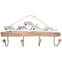 Percero Orano Wall poncha 4 pongs Blue Perceros 10x60x24cm 29418 - Signes Grimalt