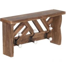 Signes Grimalt - Mur Percero Orano Parrchero Mur 6 Pomos Brown Percheros 11x45x23cm 28563