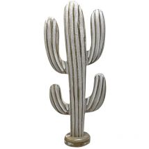 Grand cactus décoratif pour la maison, plante artificielle en bois, idéale pour une décoration moderne et un style minimaliste.