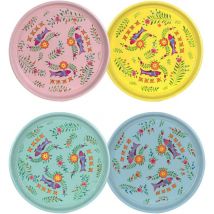 Signes Grimalt - Plateau de cuisine 4 tasses et unités vas multicolores 33x33x3cm 25009