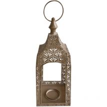 Signes Grimalt - Lanterne bougie en métal de style marocain pour décoration intérieure et extérieure