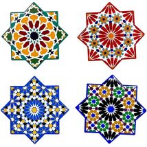 Signes Grimalt - Posts de cuisine Couvroises hydrauliques 4 Posts multicolores -Vas Unités 10x11x1cm 27575