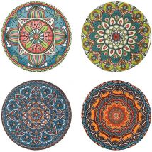 Signes Grimalt - Posts de cuisine Coasters hydrauliques 4 Uni. Blue Hasses 11x11x1cm 28410