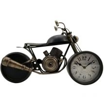 Signes Grimalt - Horloge de table de moto vintage industrielle, décoration de la maison