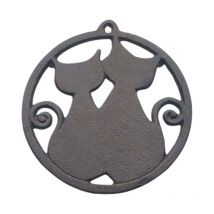 Signes Grimalt Salvamantel Cats Salvamanteles Redondo Black Salvamantel - 2x16x16cm