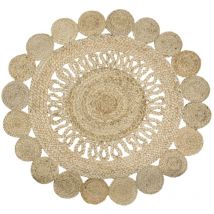 Zen Et Ethnique - Signes Grimalt Tappeto di input tessile domestico Carpet Beige 90x90x1cm 2850