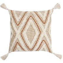 Signes Grimalt - Textile à la maison Cojín Coussins de coussin et routes blanches 45x45x12cm 29450