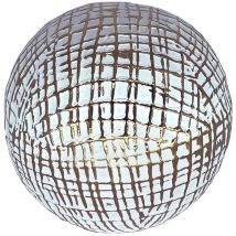 Vases et support à balle décoratifs Balle de décoration blanche ronde - 9x10x10cm - Signes Grimalt