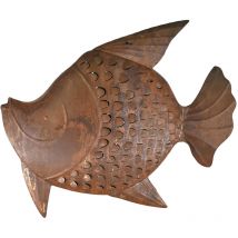 Signes Grimalt - Vasi e portacandele con figure di pesci Figura di pesce marrone - 25x35x10 cm