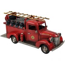 Signes Grimalt - Camion de pompiers en métal vintage de couleur rouge