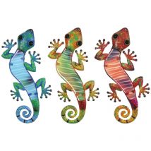Signes Grimalt - Lizard 3 u Garden Mehrfarbige Gartenwandverzierung - 1x30x12cm