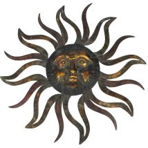 Signes Grimalt - Wall adorno apliques métal Black Metal Appliquer - 90x90x4cm