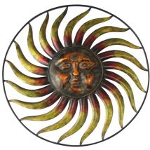 Signes Grimalt - Wall adorno apliques métal Metal rond en or applique - 90x90x4cm