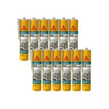 Sika Sikahyflex 250 Hochleistungsspachtelmasse Fassade - Weiss - 300ml - 12er-set