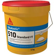 Lastic 510 Standard it, Grigio- Membrana liquida impermeabilizzante - Rivestimento decorativo elastomerico - Applicazione a freddo - 5kg - Sika