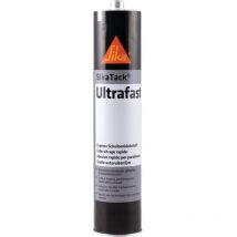 Ultrafast Adhesive Cartridge, Black, 300ml - Sika